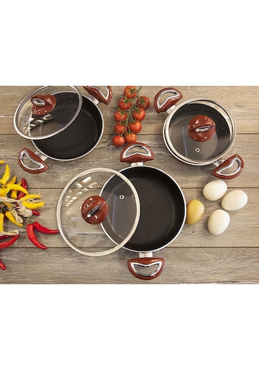 Taç Titan Granit 3'lü Omlet Seti