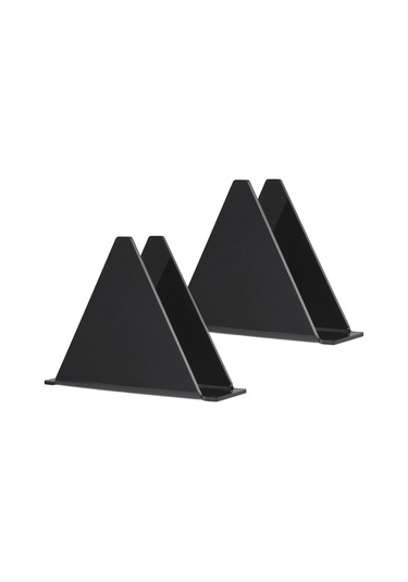 Sones 2 Adet Yx014-2 Akrilik Üçgen Masa Kağıt Havlu Düzenleyici Siyah