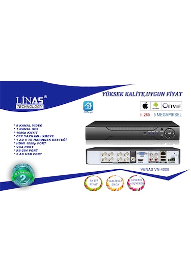 8 Kanal Ahd Xmeye Dvr Kayıt Cihazı