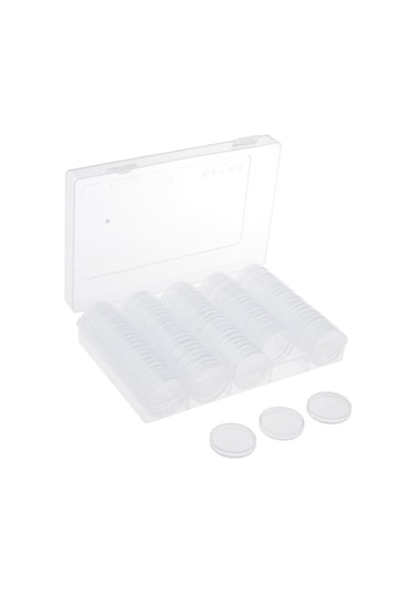 Dolıty Clear Coins Ekran Saklama Kutusu 25mm Sertifikalı Madeni Temizlemek