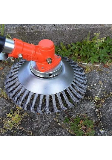 Por-max Profesyonel Tırpan Başlığı 24 Tel Fırçalı 6 Inch