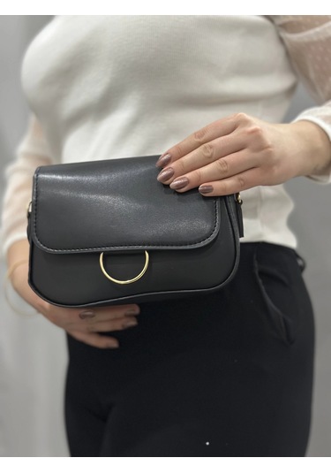 Biçomi Siyah Cilt Mossi Çanta Siyah