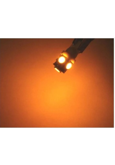 Led 5050 Smd T10 W5w Jaune 12v Dc X10 B