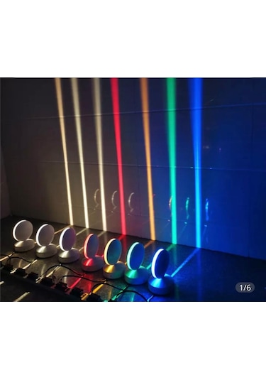 Lazer Işık Duvar Aydınlatma 8w Mavi Beyaz