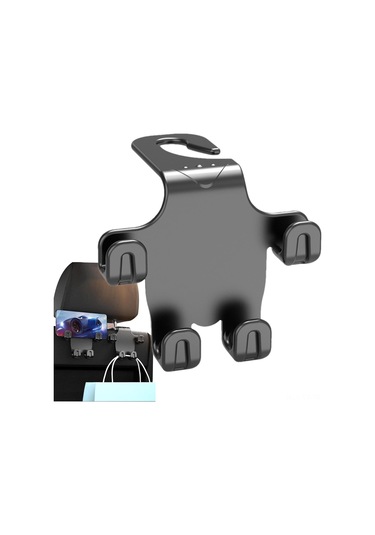 Teltree Oto Arka Koltuk Mutfaklı Kanca - 4'lü Fonksiyonlu Abs Malzeme Çanta, Şemsiye Tutucu, Araç Aksesuarı