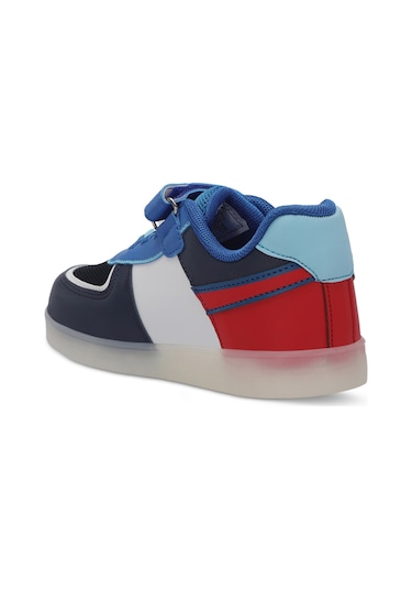 Slazenger  PERLE Çocuk Cırt Cırtlı Lacivert  -  Beyaz  Sneaker