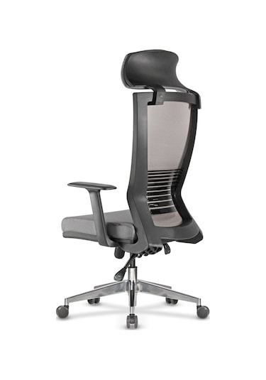 Uzayofismobilyaları Uzay Ofis Rosetta Fileli Müdür Koltuğu- Gri