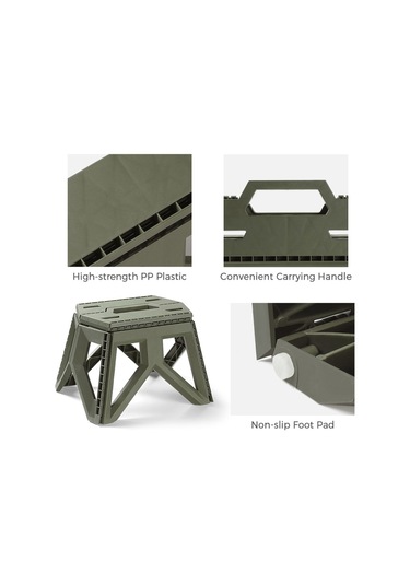 Suofeng Kamp Balıkçılık Plastik Katlanır Sandalye Uzun - Siyah Siyah