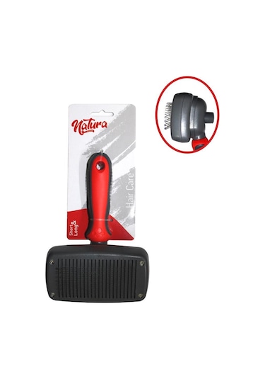 Natura Self Clean Kedi Köpek İnce Uç Fırça Large