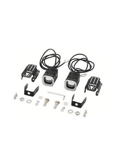 Xuweiwei 2 Adet Motosiklet Led Spot Sis Farları Yüksek Düşük Sürüş Lambası Evrensel Atv Suv Utv