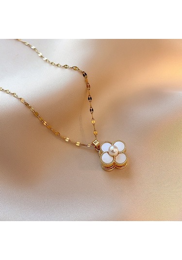 Bayan Kolye: Moda Estetiği Titanyum Çelik Kolye No.350 Çok REnkli