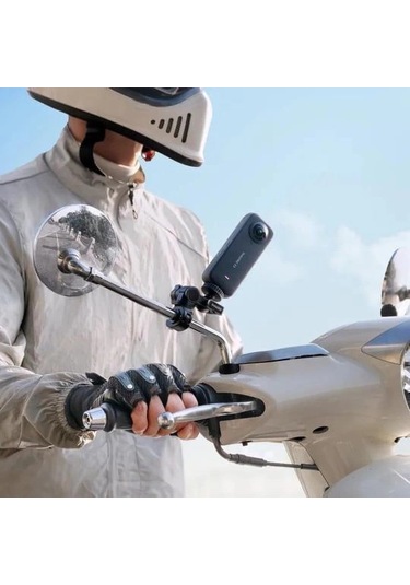 Insta360 X5 Aksiyon Kamerası Moto Ayna Kiti 1 Tb Siyah