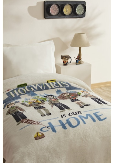 Karaca Home Harry Potter Wizardry Tek Kişilik Battaniye Gri