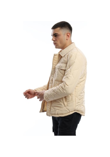 Polo State Erkek Regular Fit Mont Ekru