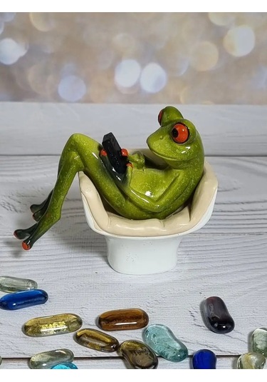 Podarok52 Kurbağa Figürlü, İç Dekor Süveniri 171369247