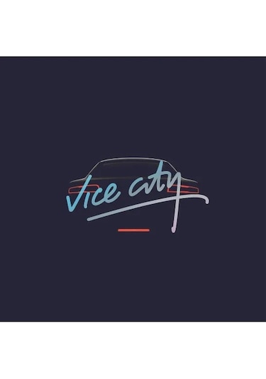 Vice City Hologram Sticker Folyo