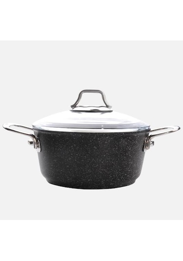 Falez Black Line Granit Döküm 24 CM Derin Tencere
