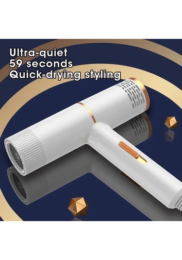 2024 Yeni Profesyonel Saç Kurutma Makinesi Yüksek Güç Kızılötesi Anyon Çekiç Güçlü Soğuk Black