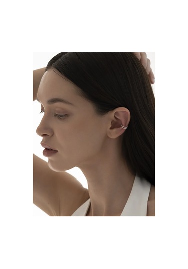 Sılverme Monoserlik Minimalist Kulak Üçgeni Kapalı Kolye Gümüş 925 94659270 Diğer