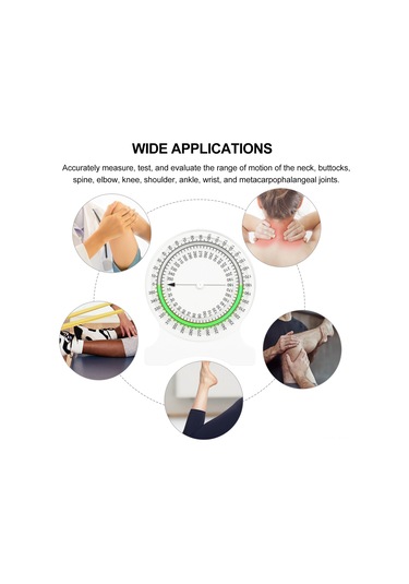 Terapi İklinomteri Pt İklinomteri Rom Hareket Aralığı Açı Bulucu Pergel Fizik Tedavi İçin Eklemlerin Hareketliliğini Ölçme Aracı