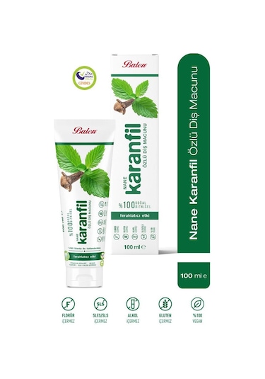 Doğal Nane & Karanfil Özlü Diş Macunu 100 Ml