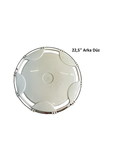 1 Adet Arka Düz 22,5" Beyaz Plastik Travego Model  Jant Kapağı
