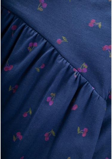 Desenli Mevsimlik Elbise 1-7 Yaş Kiraz Desen Kiraz Desen