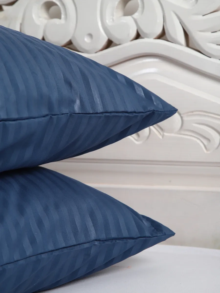 Inteteks Yastık Kılıfları 50x70 2 Adet Fermuarlı Polyzaten Çizgili 250131547 Pamuk