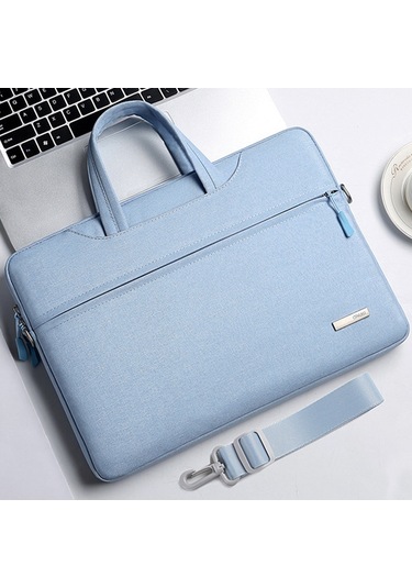 Çanta Laptop Çantası Omuz Askılı İç Çanta, Boyut: 16.1 İnç Mavi Siya