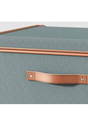 Suntek Yorgan Yastıklar İçin Kapaklı Depolama Kutusu Gri 50 x 35 x 31 CM