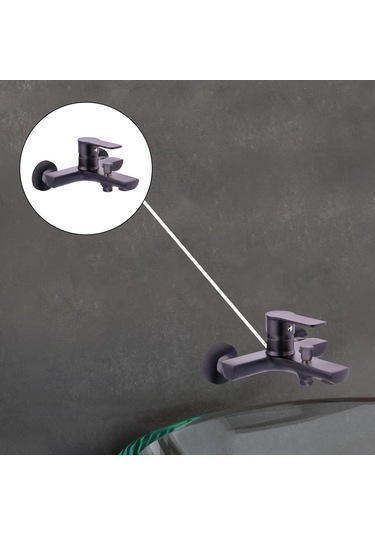 Pronto Tales Serisi Mix Banyo Bataryası Siyah