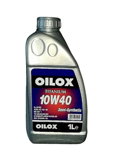 Oilox Titanıum 10W-40 Yarı Sentetik Motor Yağı 1 L