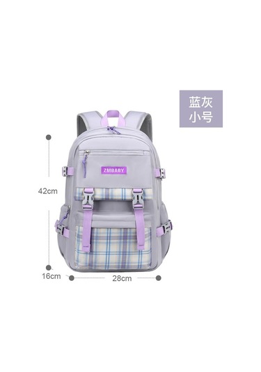 Susam Bebek Yeni Ilköğretim Okul Çantaları Kızlar Için 1-6-9 Sınıflar Büyük Kapasiteli Çocuk Çantası Hafif Rahat Sırt Çantası Jo9m28 Açık Gri