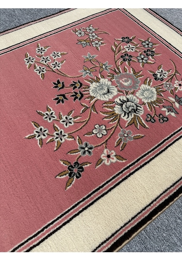 Saray Halı Klasik 737 P 100x300 Pembe Krem 3 Metre Yolluk Pembe