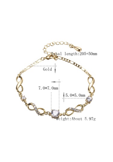 Vkemall Kadınlar İçin Altın Renkli Ayarlanabilir Zirkon Bileklik/ayak Bilekligi - Sonsuz Kalp Deseni, 3a Zirkon Taşları, 14k Altın Kaplama, Duyarlılık Düşük, Dayanıklı Gold Vkemall Kadınlar İçin Altın Renkli Ayarlanabilir Zirkon Bileklik/ayak Bilekligi - Sonsuz Kalp Deseni, 3a Zirkon Taşları, 14k Altın Kaplama, Duyarlılık Düşük, Dayanıklı Gold