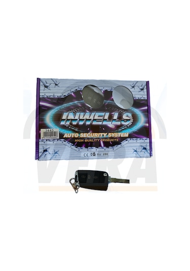 Sustalı Kumandalı Inwells 3445 12 Volt Oto Alarm Yeni Anahtar