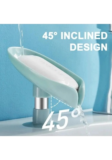 Ulzyvf Yeşil Yaprak Vantuz Sünger Su Şekli Sabunluk Raf Drenaj Çanak Adet Açık 1 Kw Açık Yeşil