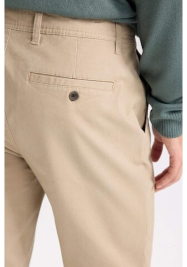 DeFacto Regular Fit Normal Kesim Yazlık Düz Paça Chino Kanvas Pantolon D7349AX25SPBG129