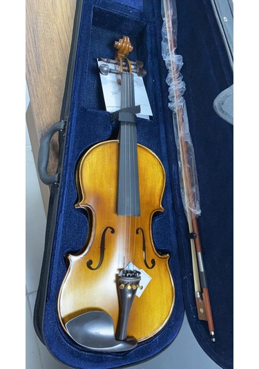 Swing Sv-444 Mat Cila Komple Abanoz Aksamlı-4/4 Tam Boy Keman Set