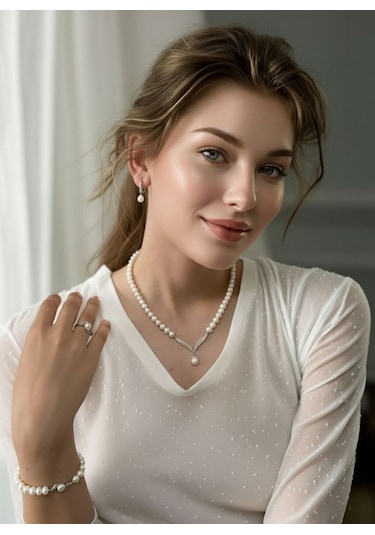 Ethereal Grace Set Gümüş