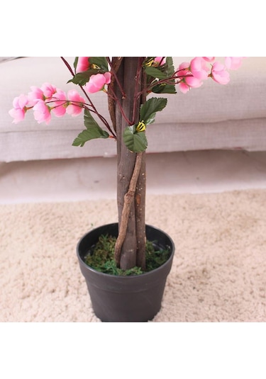 Yapay Ağaç Pembe Japon Kiraz Çiçeği Bahardalı Ağacı Sakura Çiçeği