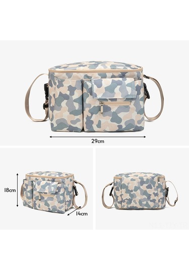 Dianziye Çok Amaçlı Su Geçirmez Organizer Çanta: Bebek Arabası, Bisiklet Ve Motosiklet İçin Ön/arka Saklama Çantası - Gri Gri