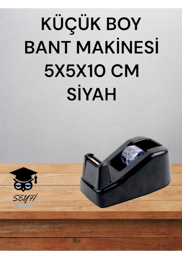 Küçük Boy Masaüstü Bant Makinesi 5x5x10 Cm Siyah Diğer