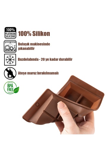 Porsıma Mys 30301-1 Bpa Free Silikon Dubai Çikolatası Kabı