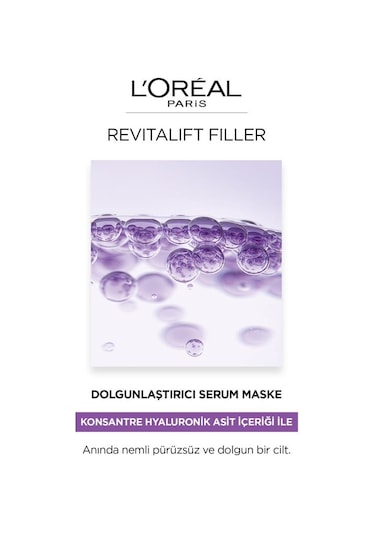 L'Oreal Paris Revitalift Filler Dolgunlaştırıcı Serum Maske 3'lü