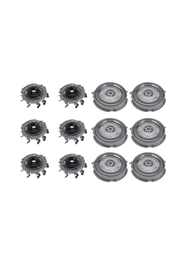 5000 Serisi Tıraş Makineleri İçin 6'lı Yedek Başlık Paketi Sh50, S5000 S5420 S5380 S5351 Çok Hassas Bıçaklar