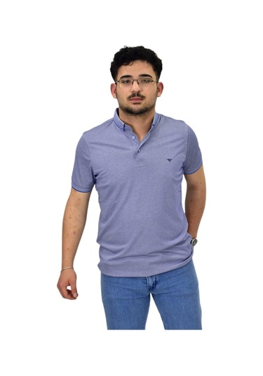 Erkek Polo Yaka Merserize Tişört 1000 Bgl-st04532 Mavi
