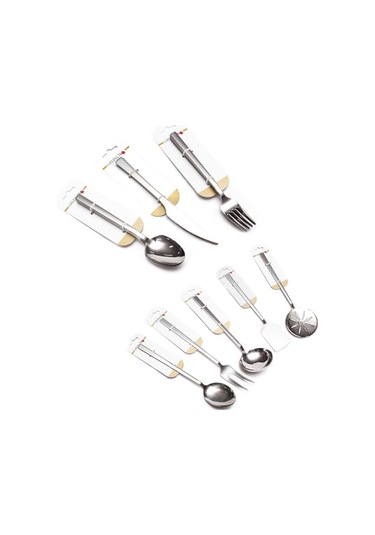 Gelincik 77 Parça Kaşık Çatal Bıçak Ve Servis Takımı 12 Kişilik Gri