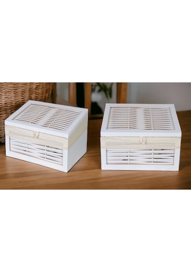 Ahşap Ekmeklik Yıkanabilir Bezli Beyaz