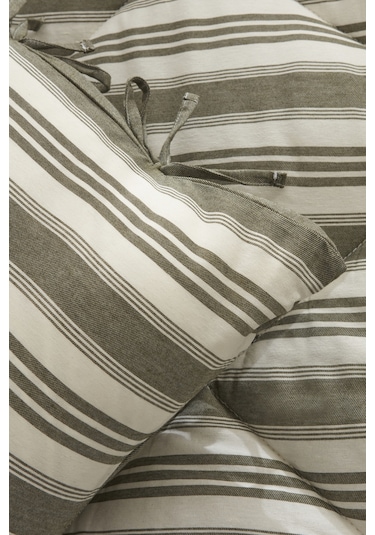 Karacahome Sarah Anderson Barlet Çift Kişilik Comfort Set Çizgili Yeşil